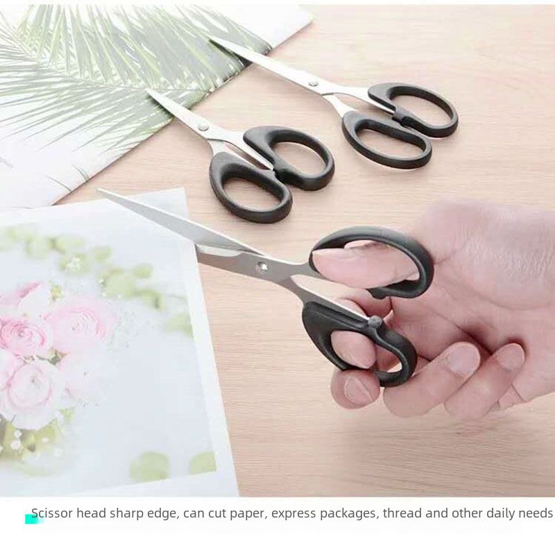 Roestvrijstalen kleine schaar kantoorbenodigdheden schaar papier-knipschaar pony draadschaar hand-knip papier-knip huishoud_voghion.com