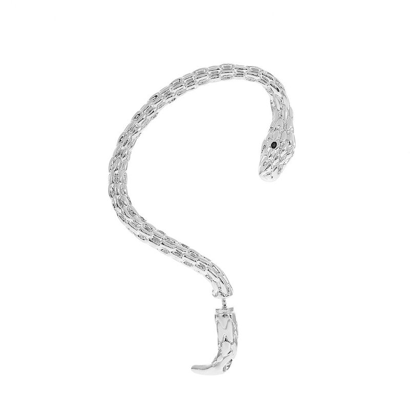 Twisted Hook Snake-Shaped Punk Exaggerated Niche Couple Design Sense Earrings Elegant Ear Jewelry_voghion.com