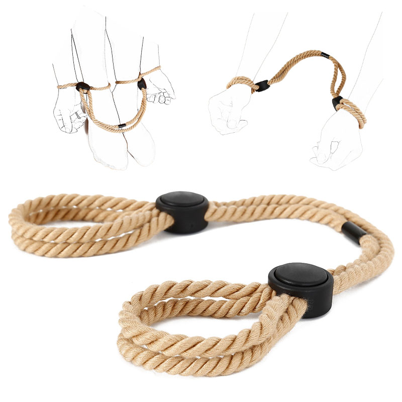 Baumwollseilfesseln Handschellen Fußfesseln Bondage-Armband BDSM Fetisch Sexspielzeug für Erwachsene für Paare Exotisches Zubehör_voghion.com