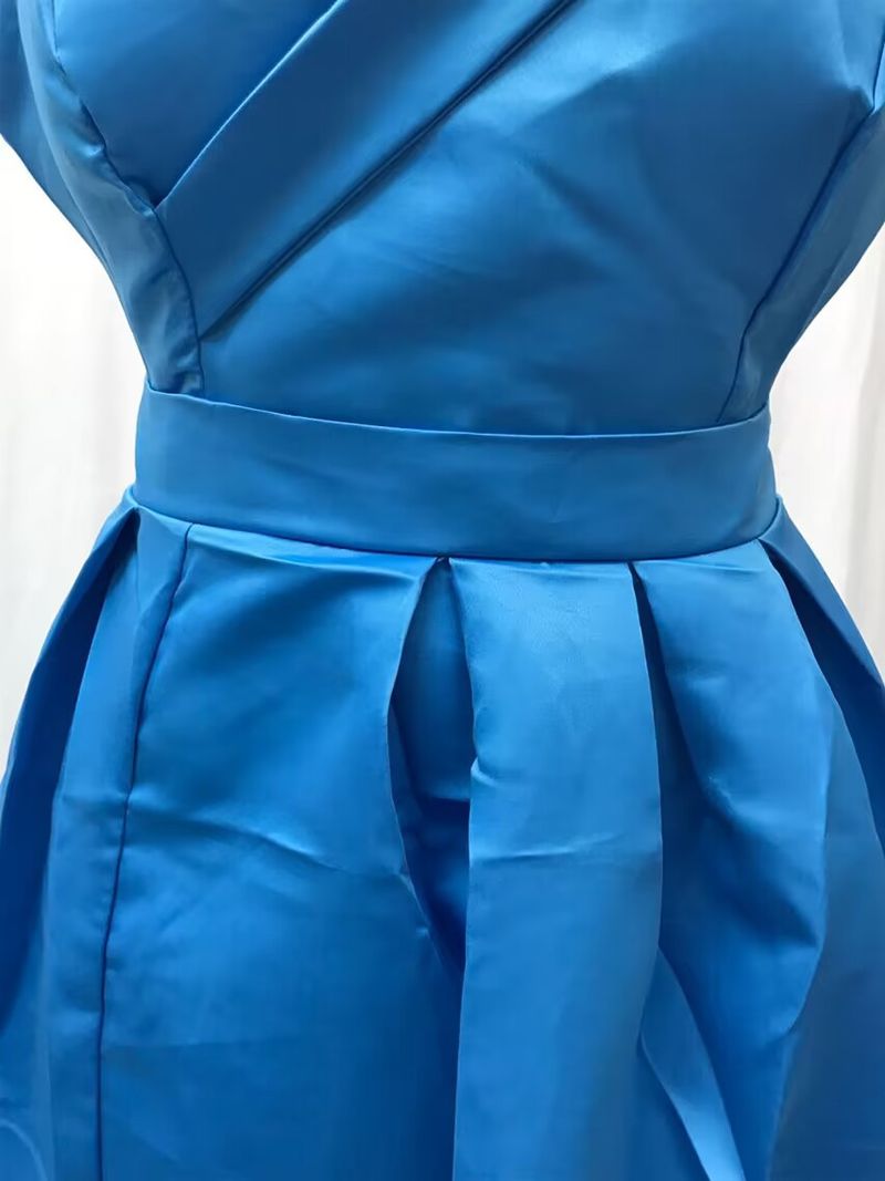 Women's deep V-neck ebay satin multi-color dress_voghion.com