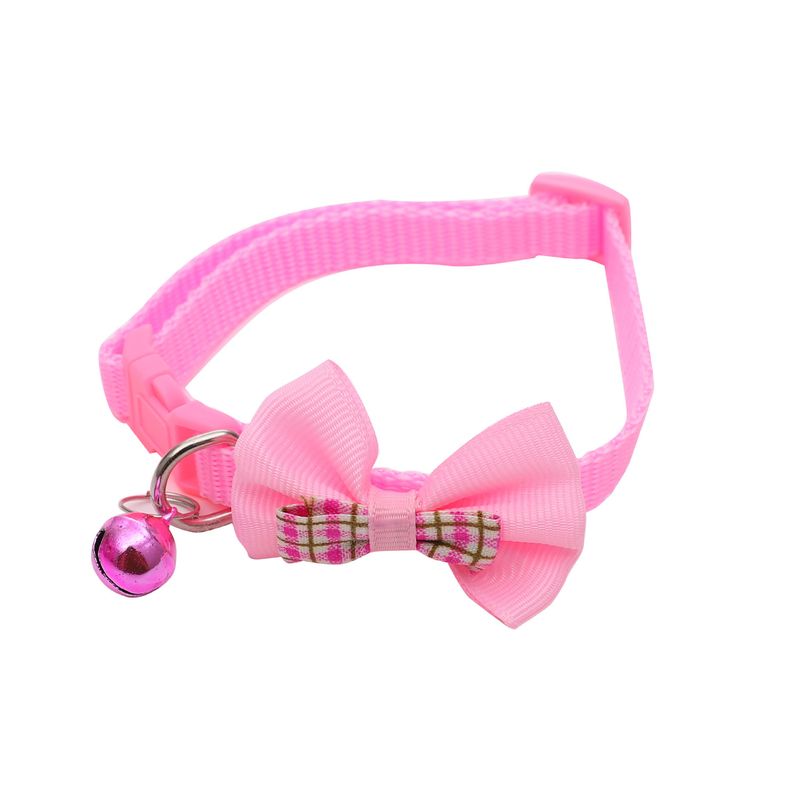 Accesorios con lazo para mascotas, collar con hebilla para perros y gatos pequeños y medianos_voghion.com
