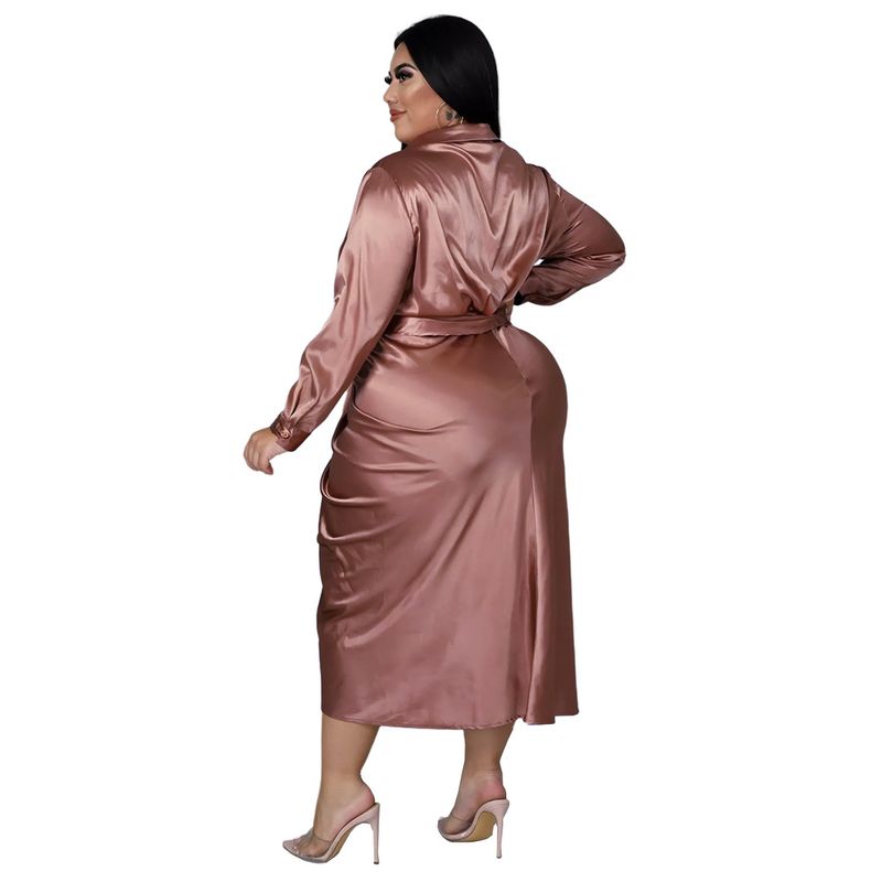 Damenbekleidung Nachtclubkleidung Reflektierendes Hemdkleid aus Seide mit plissierten Trägern_voghion.com