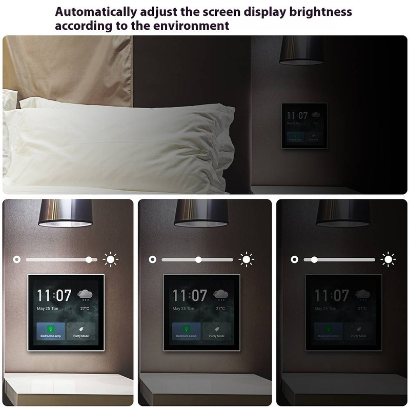 Inteligentny 4-calowy ekran dotykowy Control Hub - bramka Android Smart Home Gateway ze sterowaniem głosowym Alexa_voghion.com