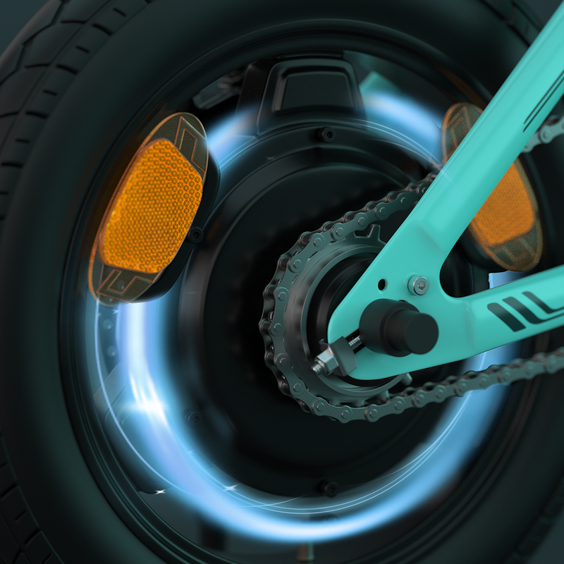 Faltbares Elektrofahrrad ESKUTE F100 250W 36V 9Ah Batterie 14 Zoll_voghion.com