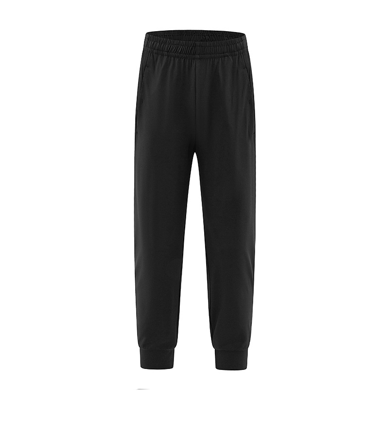 Pantalones casuales elásticos para hombre: transpirables, de secado rápido, de alta elasticidad, cómodos para todas las estaciones, con pierna recta y puños ajustables._voghion.com