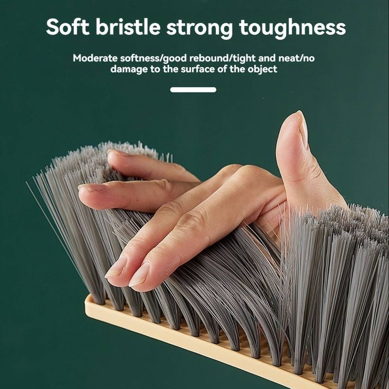 Zachte bedborstel met lange steel - Wandmontage stofborstel voor matras, bank en meubels (groen/geel/roze)_voghion.com