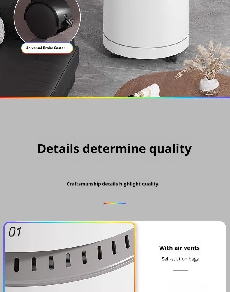 18L Touch-Free Trash Bin With Step Pedal – Modern Square/Round Bathroom & Kitchen Waste Basket (Odor-Proof, Silent Close, ABS Plastic)_voghion.com