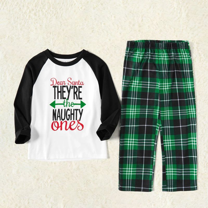 Festliches Pyjama-Set mit Alphabet-Print für die ganze Familie – Gemütliche Weihnachts-Schlafanzüge für Eltern und Kinder (S–3XL, Säugling–14 Jahre)_voghion.com