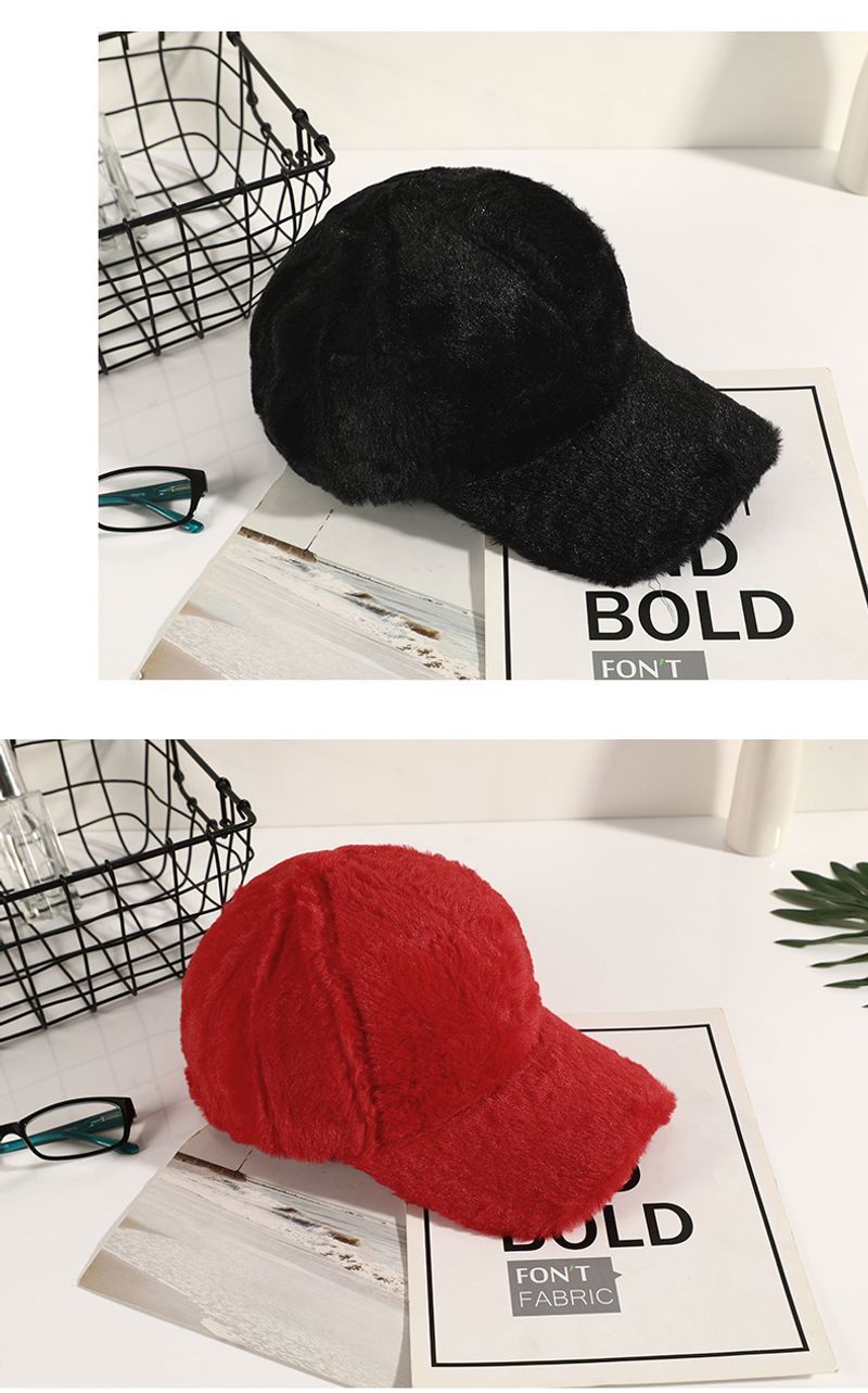 Unisex küülikukarvad pesapalli talvepea ümber pehme kõrvakaitse müts_voghion.com