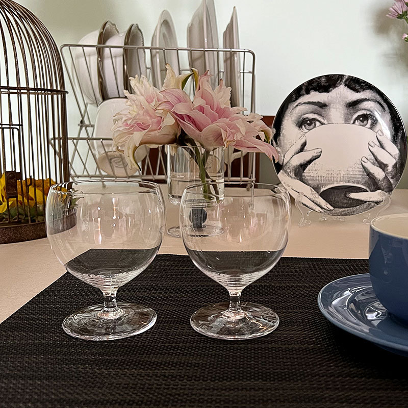 Japanese Style Niche Juice Cup, Iced Latte, Coffee Cup, Small Capacity Cocktail Cup, Low Footed Glass Special Drink Cup_voghion.com