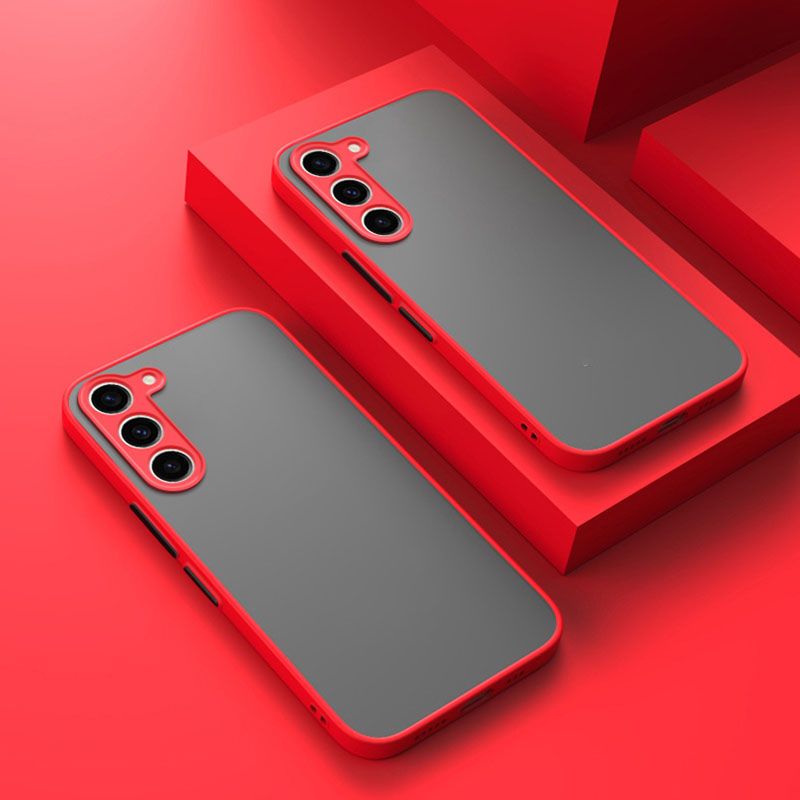 Lyxigt matt silikonskal för Samsung Galaxy A14 A24 A34 A54 A15 A25 A35 A55 A16 A26 A36 A56 Armor baksida fodral fodral_voghion.com