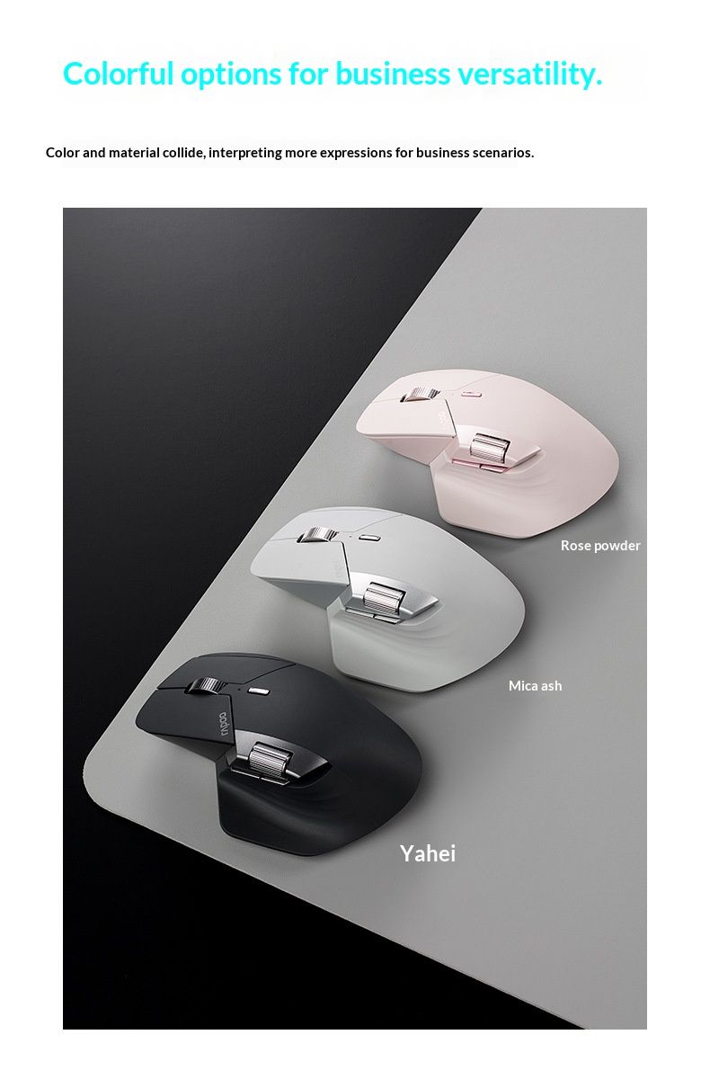 NeoGear RAPOO MT760 Kabellose Maus mit Dual-Modus, ergonomisch, für Desktop, Laptop, Büro, Herren_voghion.com