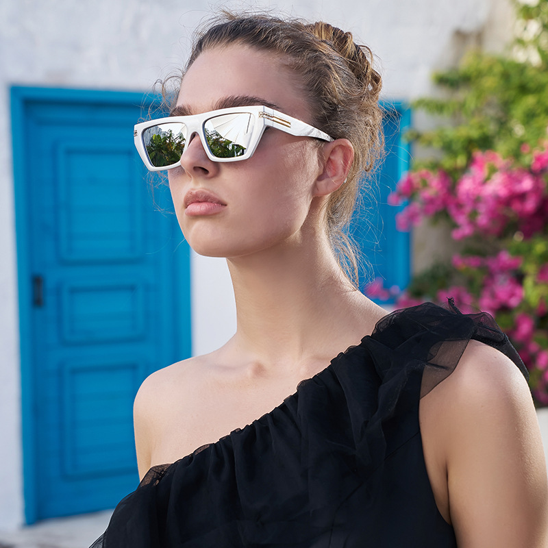 2023 New European and American Square Frame Sunglasses Men's Trendy Outdoor Cycling Small Frame Sunglasses Cross-Border Glasses Wholesale_voghion.com