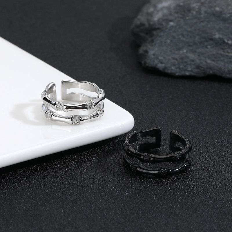 Offener Ring mit aufsteigendem Bambusgelenk, modischer, leichter, luxuriöser, eleganter Zeigefingerring, neuer Trend, Persönlichkeit, cooler Stil_voghion.com