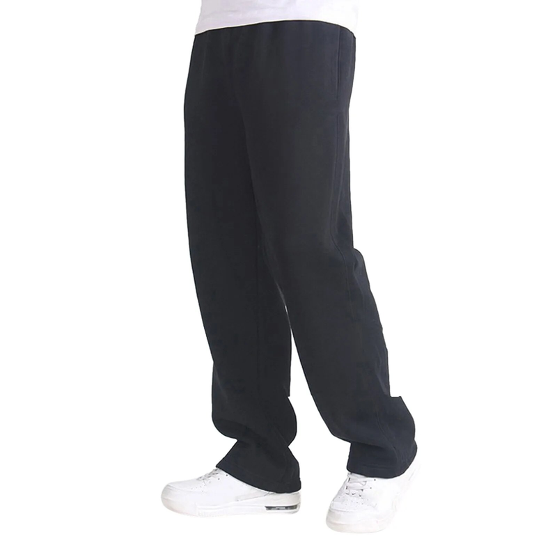 Lente heren plus maat effen baggy losse elastische katoenen joggingbroek Casual broek Herfst rechte broek_voghion.com