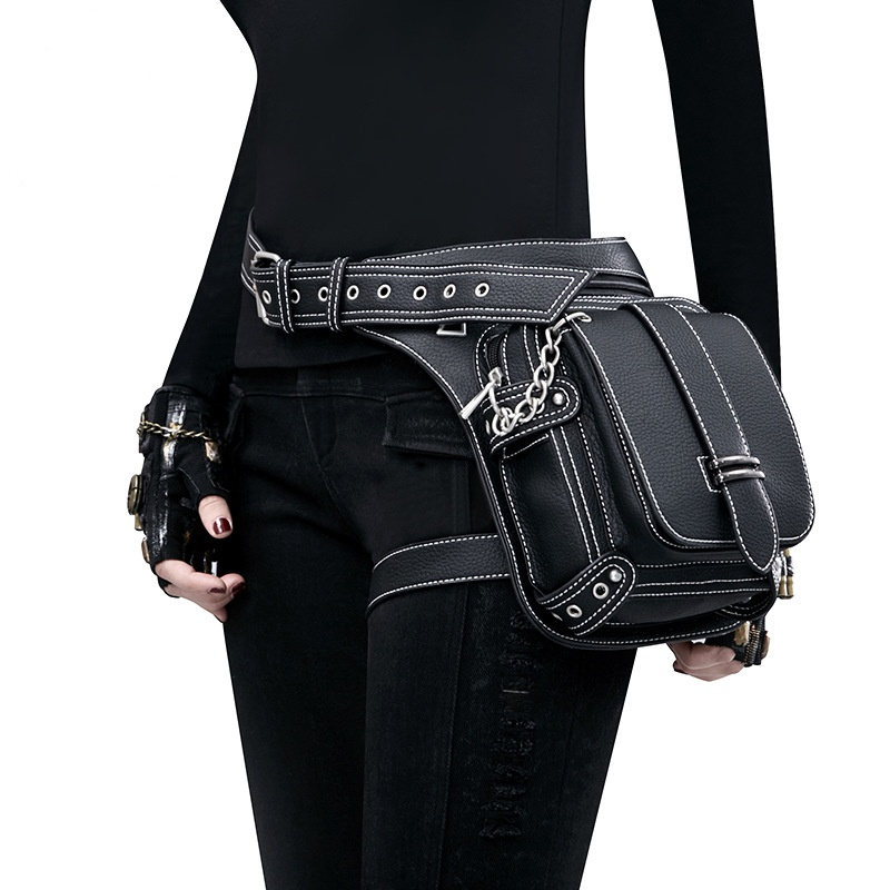 Marsupio Steampunk retrò da uomo, borsa a tracolla da esterno, per telefono da donna, marsupio_voghion.com