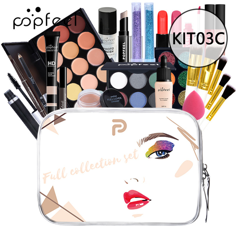 All In One Makeup Kit for Women Full Kit, All in One Makeup Sets Include Eyebrow Eyeliner Eyeshadow_voghion.com
