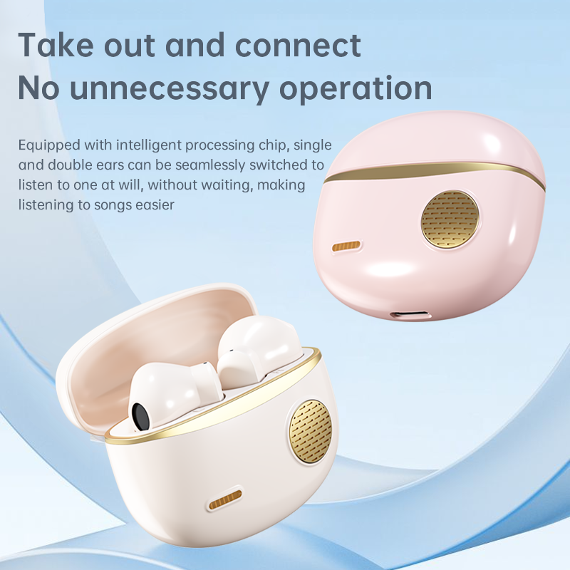 Écouteurs intra-auriculaires sans fil avec qualité sonore HIFI, son stéréo, connexion automatique, réduction du bruit haute définition et longue durée de vie de la batterie_voghion.com