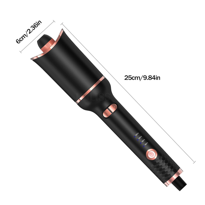 Stick de ondulare a apei pentru leneși de acasă, băț de ondulare în formă de trandafir în formă de spirală cu dublu scop uscat și umed, complet automat_voghion.com