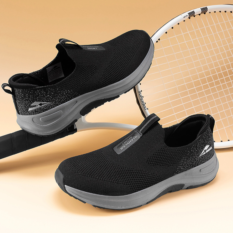 Herren Freizeitschuhe Bergsteigen Outdoor Bequeme Laufschuhe Drehknopf Tägliches Gehen Leichte Atmungsaktive Wanderurlaubssportschuhe_voghion.com