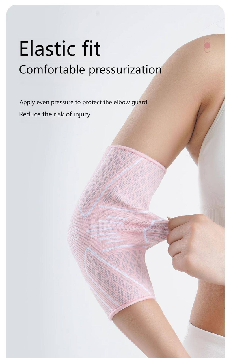 Unisex Elastic Elbow Support Sleeve For Sports & Fitness - Breathable Compression Arm Sleeve For Basketball, Badminton, Running & Gym Workouts_voghion.com