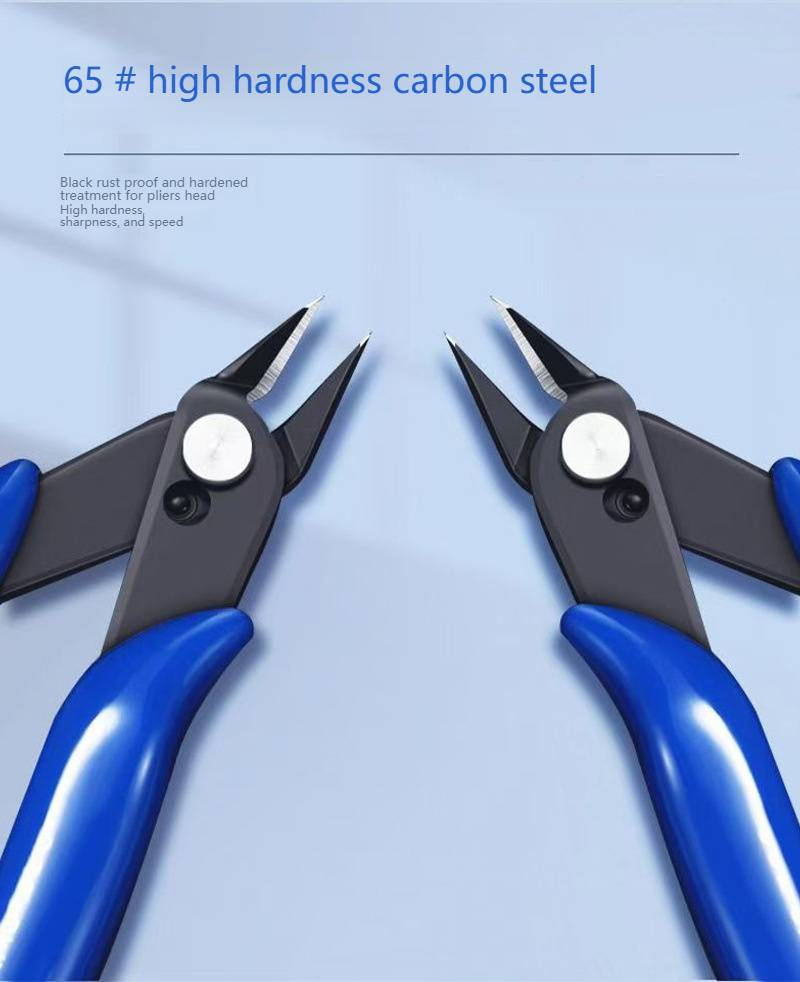 Pince coupante professionnelle en acier inoxydable pour l'électronique, le modélisme et l'artisanat - Pince coupante diagonale de précision avec lames en acier nickel-chrome._voghion.com