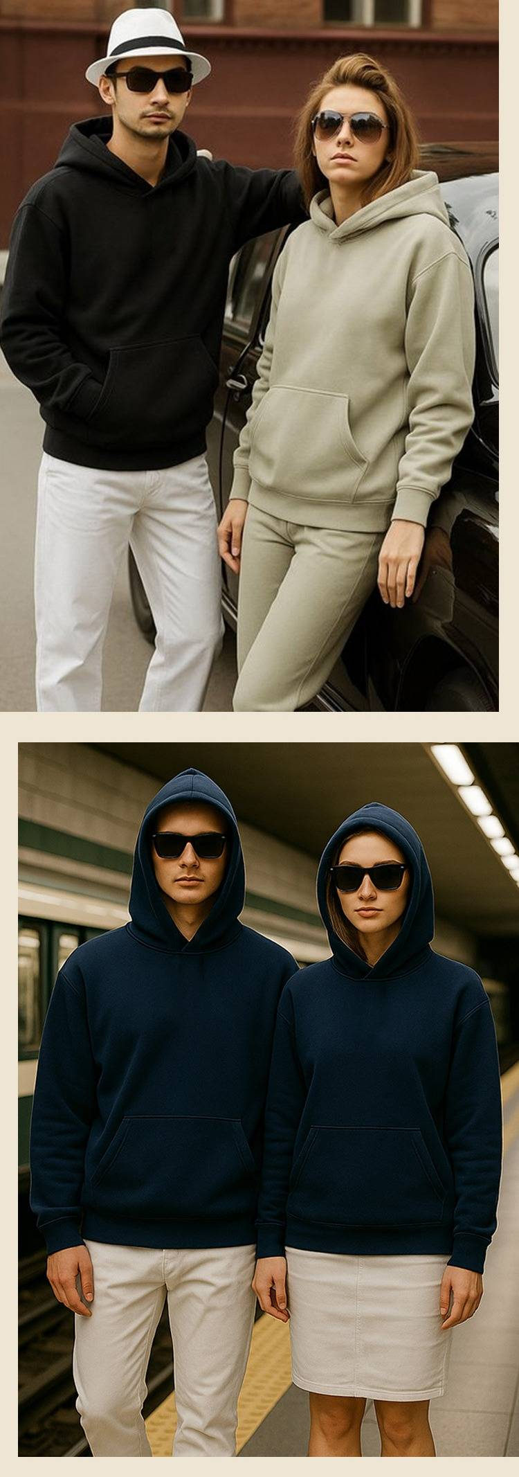 Heavyweight Fleece Hoodie – Oversized Pullover Sweatshirt With Drop Shoulder & Kangaroo Pocket (S-2XL)_voghion.com