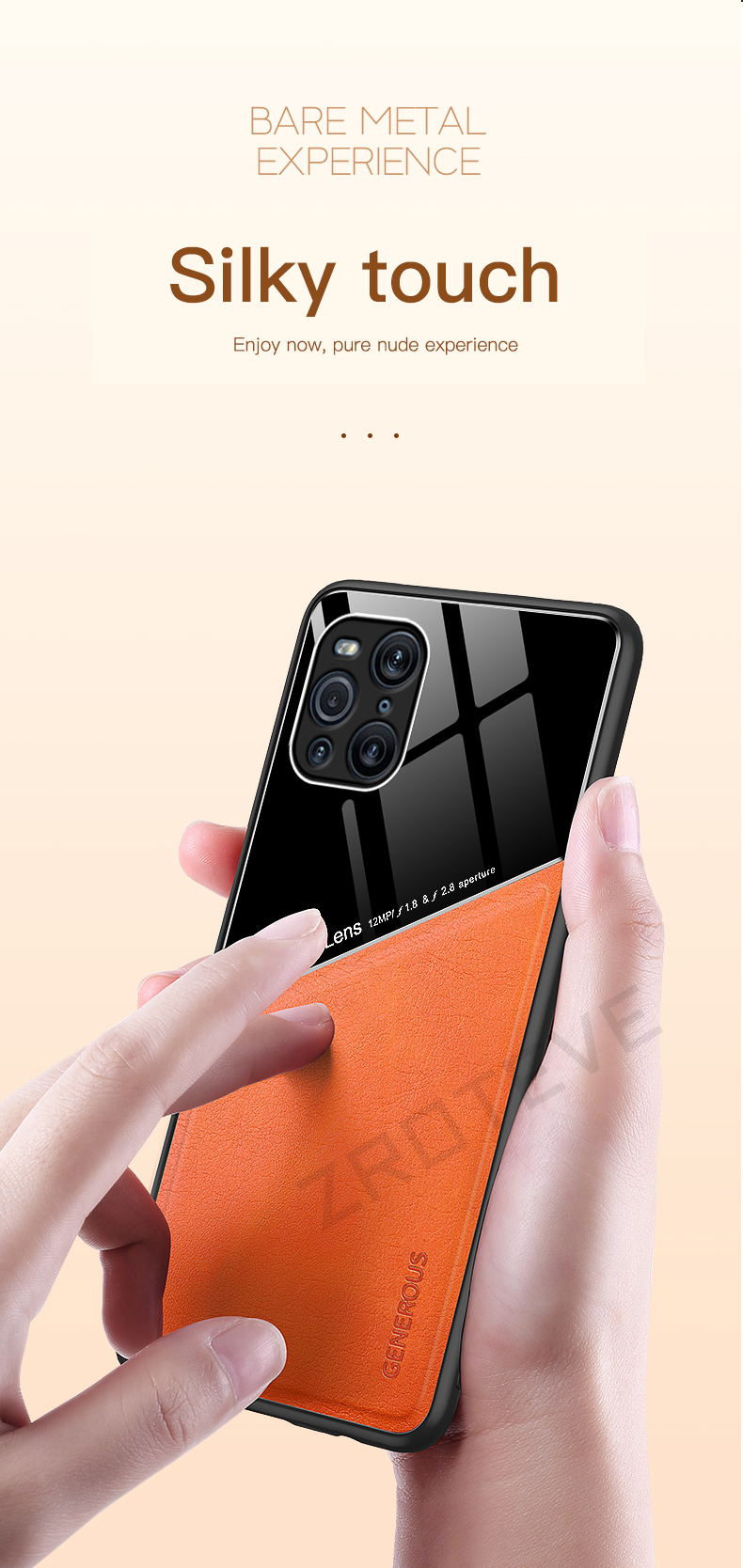 Fir OPPO Find X3 Hülle Zroteve Liedertextur Soft Frame PC Cover Fir Oppo Find X5 Pro FindX3 Pro Neo FindX5 Lite Telefon_voghion.com
