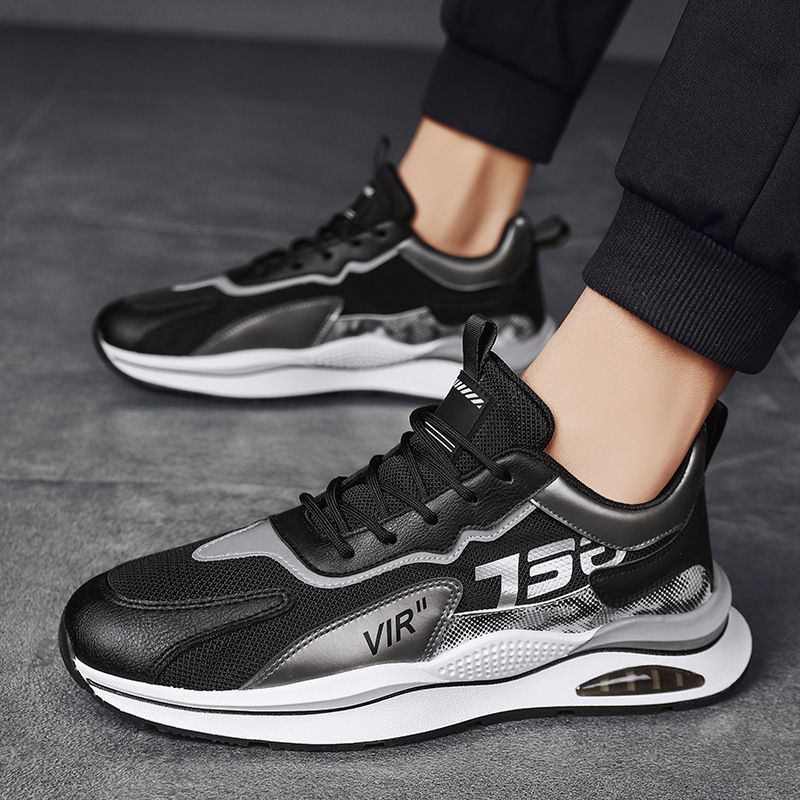 Forrest Gump 2024 Spring New Versatile Casual Mesh Sports Men's Breathable Running Heightening Dad Shoes_voghion.com