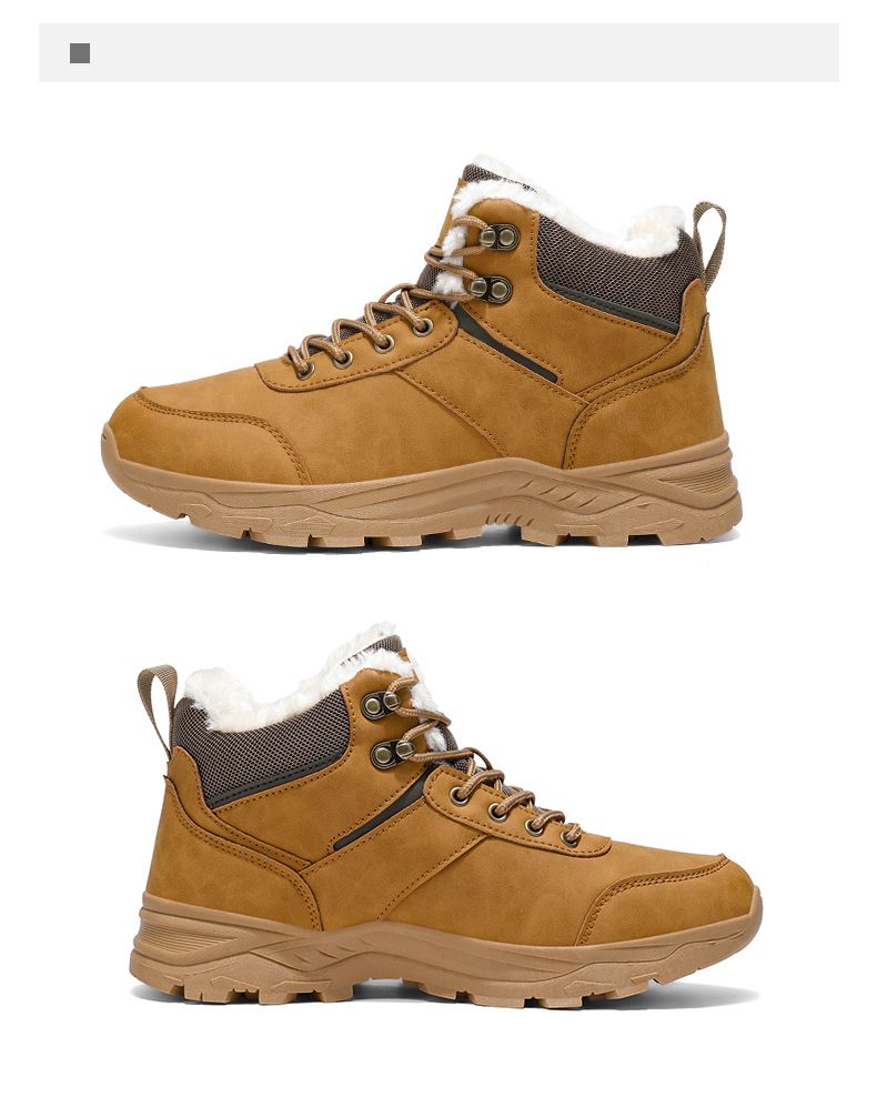 Winterschuhe aus Baumwolle, warme Herren-Schneestiefel, Outdoor-Wander- und Bergsteigerschuhe, kältebeständige Winterstiefel_voghion.com