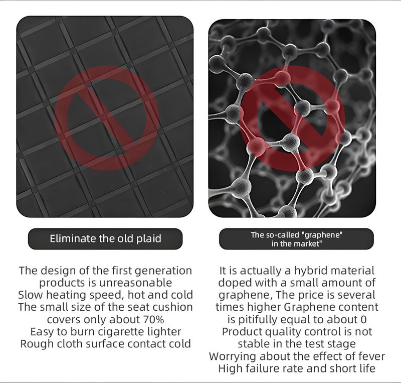 12V Cushion Covers Winter Seat Heater Car Accessories Heating Pads Universal Available In Black Red_voghion.com