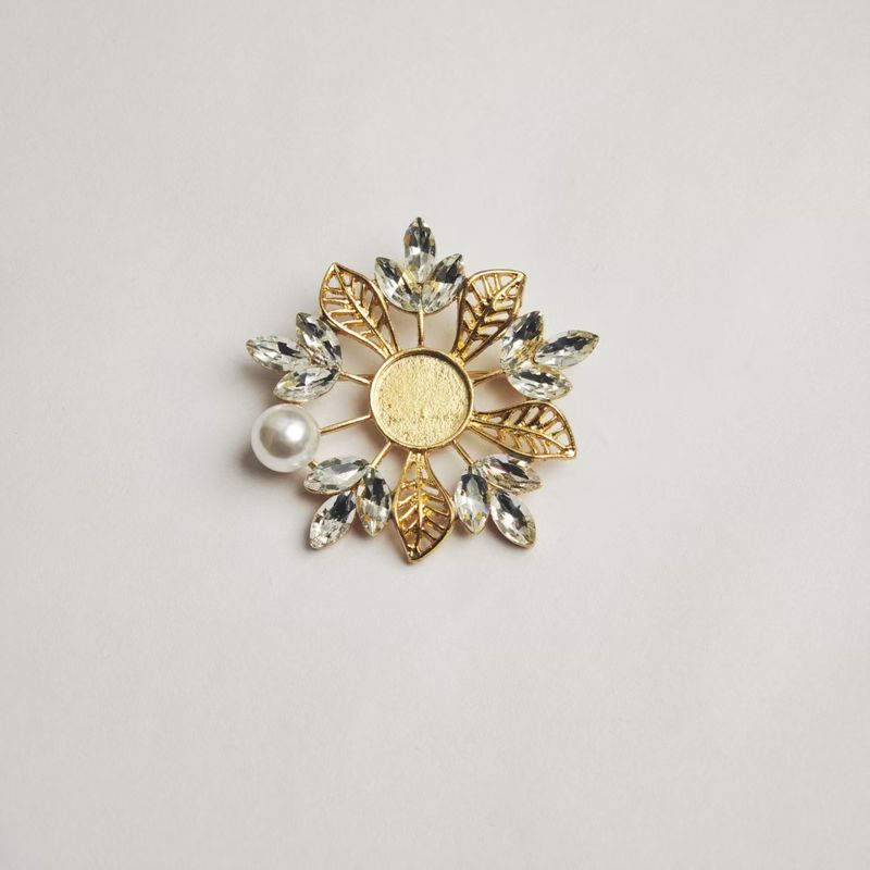 New Korean Style Fabric Flower Brooch Fashion Versatile Lapel Coat Elegant High-end Pin Accessory_voghion.com