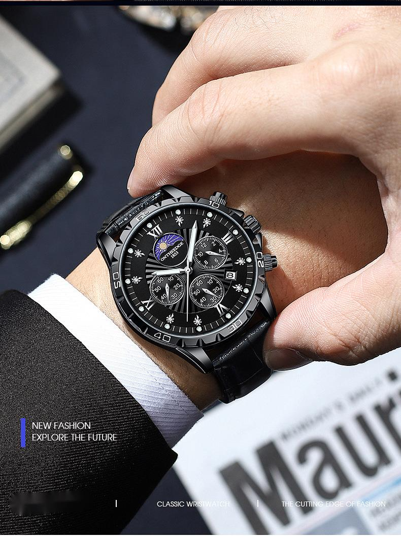 Hot Selling Popular 2024 Men's Sports Multi Functional Non Mechanical Quartz Watch, Personalized Business Watch_voghion.com
