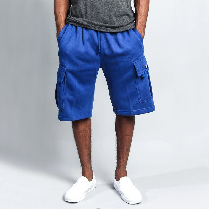 2023 Sommer Neue Fünf-Punkte-Herren-Casual Multi-Pocket Loose Straight Cargo Shorts_voghion.com