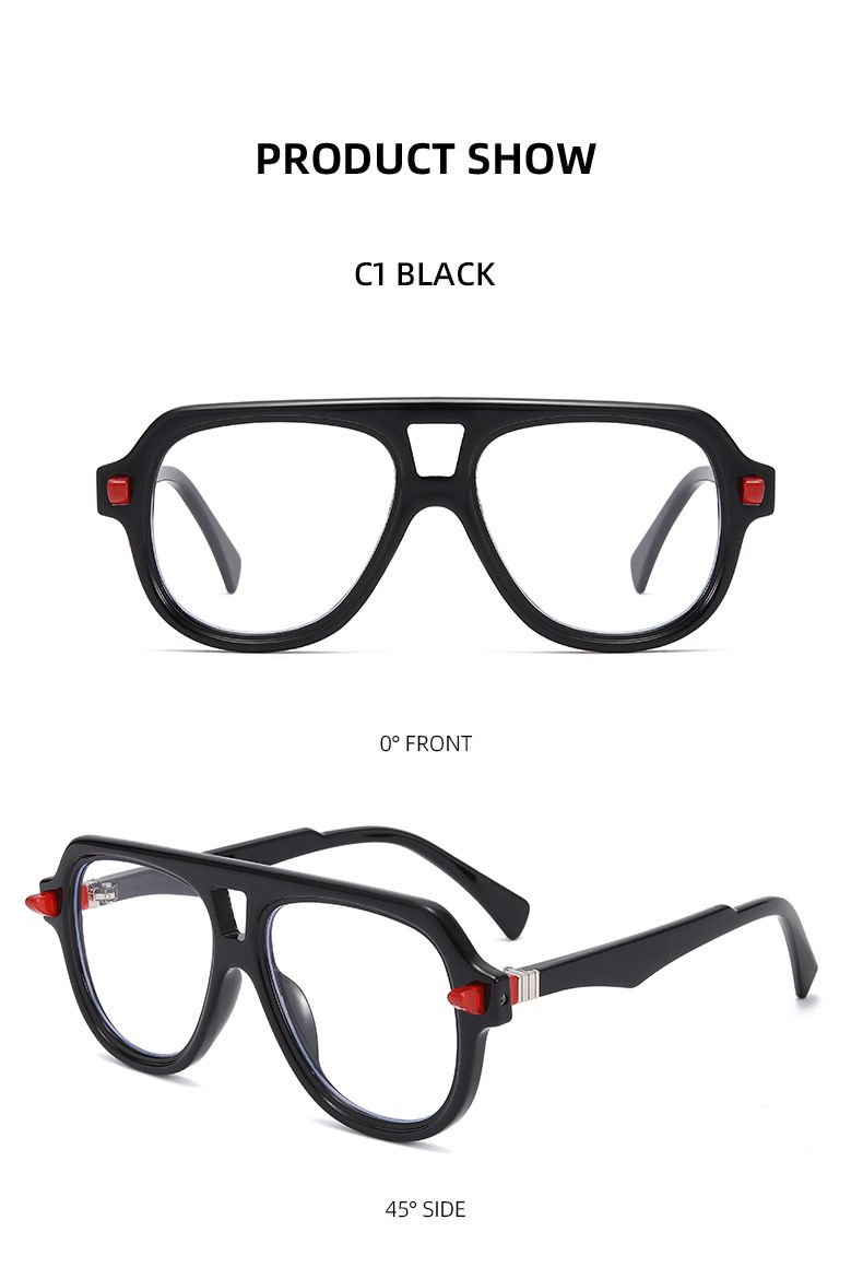 Fashion Trend Men's And Women's Sunglasses Large Frame Special Shape Sports Color Matching Personality Spring Leg Eye_voghion.com