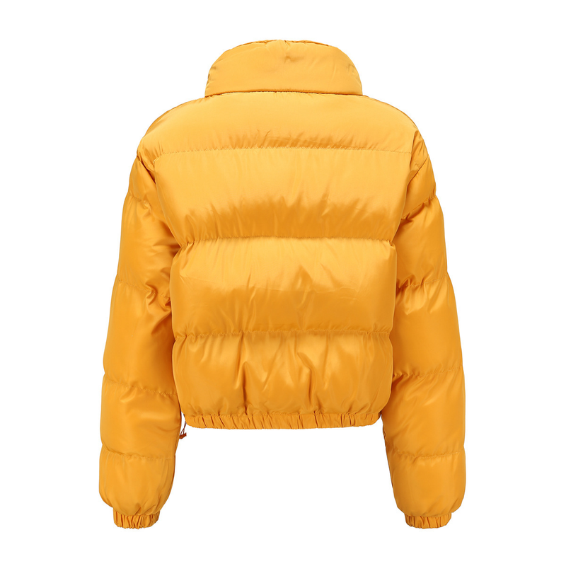 Women's high-necked warm and loose casual cotton-padded jacket women_voghion.com