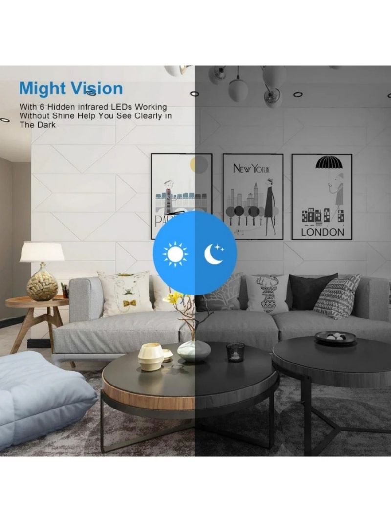 4K 1080P HD Minikamera Wifi Smart Hjem IP Webkamera Fjernovervåking Actionkamera Espia Usynlig Magnetisk Nattsyn_voghion.com