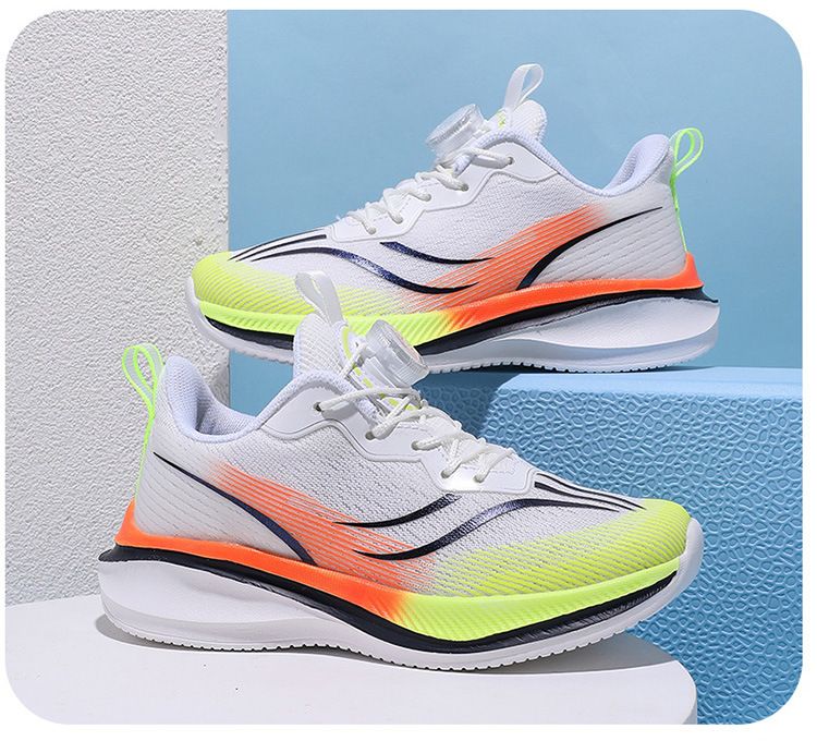 Children's Shoes Spring And Autumn Children's Sports Shoes Rotating Buckle Running Shoes Lightweight Breathable Mesh Student Fashion Men_voghion.com