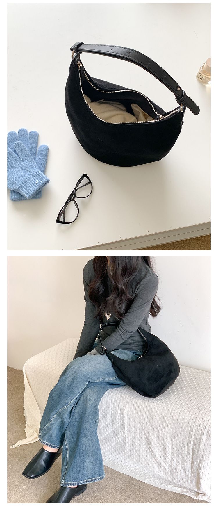 new Handheld Dumplings New Shoulder Casual Versatile Leopard Ladies Armpit Bag_voghion.com