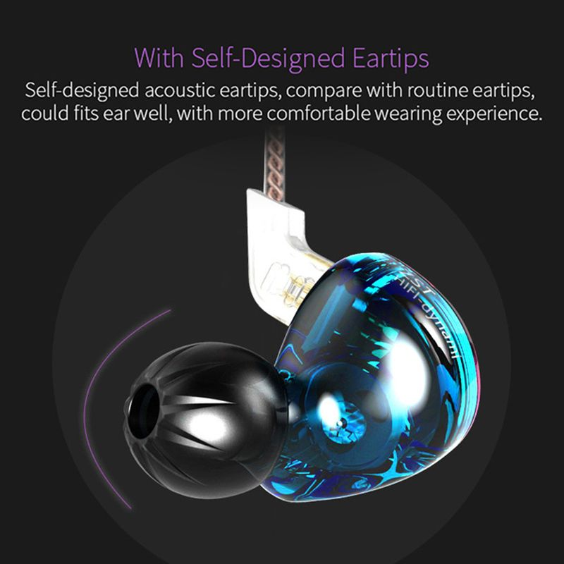 KZ-ZST Abnehmbarer HiFi-Heavy-Bass-In-Ear-Kopfhörer mit Kabel, Hybrid-Musik-Ohrhörer_voghion.com