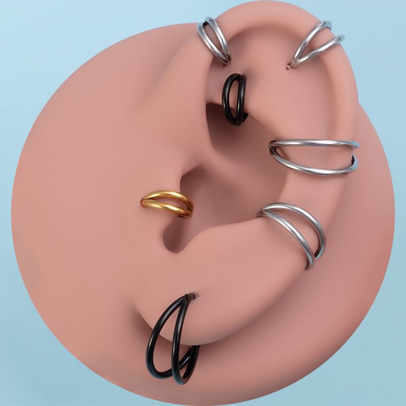 F136 Anello al naso in titanio Piercing al trago Cartilagine Segmento incernierato Daith Elica 16G Orecchio Spirale Setto Labret Gioielli per il corpo all'ingrosso_voghion.com