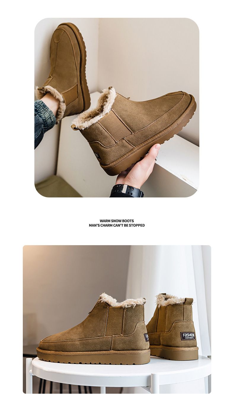 Men's Shoes Autumn And Winter New Snow Boots With Cotton_voghion.com