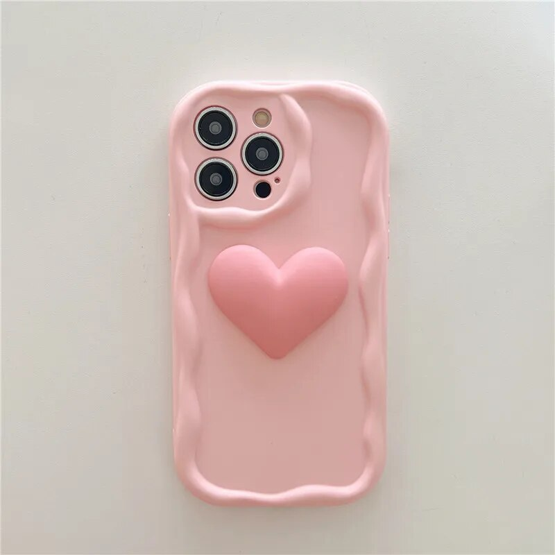Coque de téléphone en silicone 3D Heart pour Xiaomi Redmi 11 Pro Note12 12s Noote11s Note 10pro 10c 11A 12c Sweet Cake Candy_voghion.com