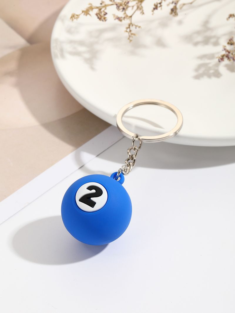 Portachiavi per auto creativo personalizzato con bambola da biliardo, squisito e semplice, ciondolo per zaino, regalo all'ingrosso_voghion.com