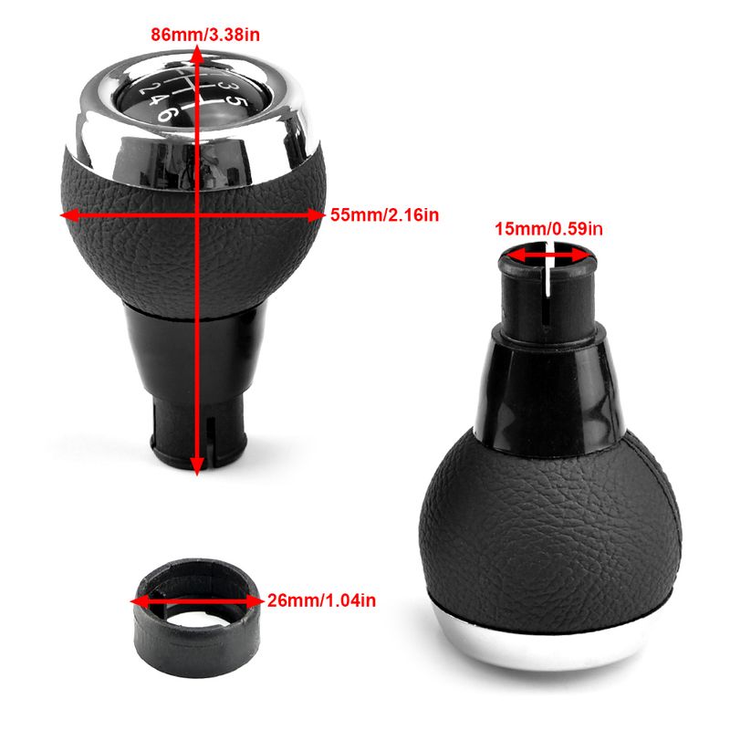 6 ātrumu pārnesumu sviras pārslēga kloķa galva 1,5 cm piemērota Mini Cooper R55 R56 R57 R58 R59 F55 F56 F54 F57 ONE D_voghion.com