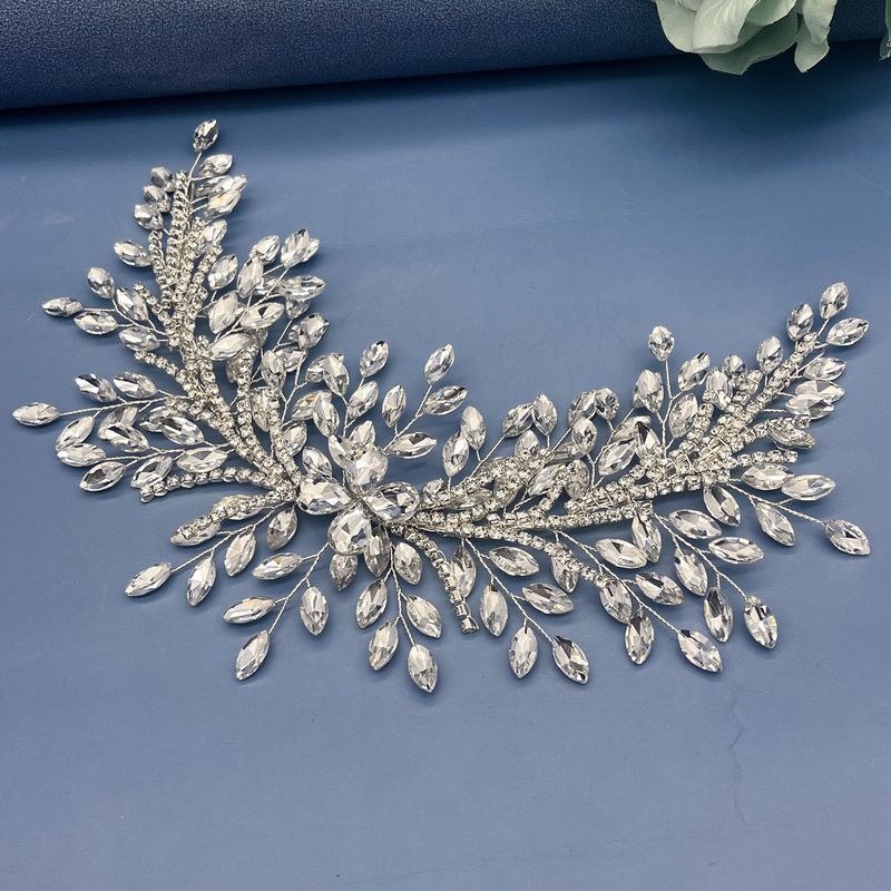 Fascia per capelli da sposa Fascia per capelli con strass fatta a mano Corona per capelli super lucida per feste di nozze Accessori per modellazione_voghion.com