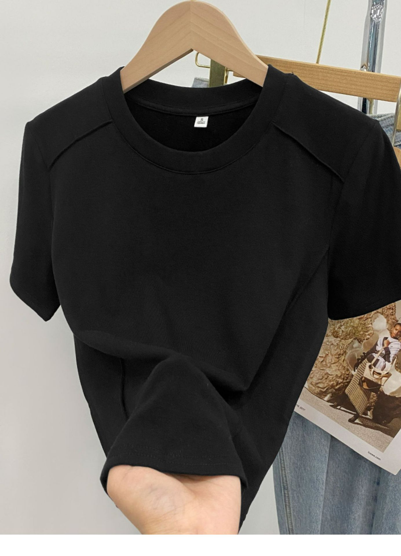 Γυναικείο καλοκαιρινό πουκάμισο με ίσιους ώμους, νέο στυλ και κομψό σχέδιο για μείωση της ηλικίας, με ψαροκόκαλο_voghion.com