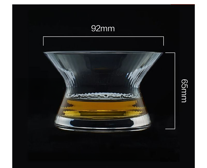 Rotierendes Whisky-Likör-Kristallglas, nordisches klassisches Heimbier-High-End-Trinkgeschirrset_voghion.com