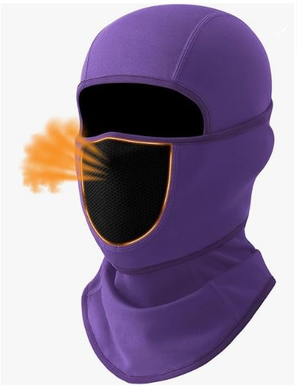 Unisex Winter Balaclava Face Mask For Cycling Skiing - Breathable Warm Adjustable Neck Gaiter With Full Face Cover_voghion.com