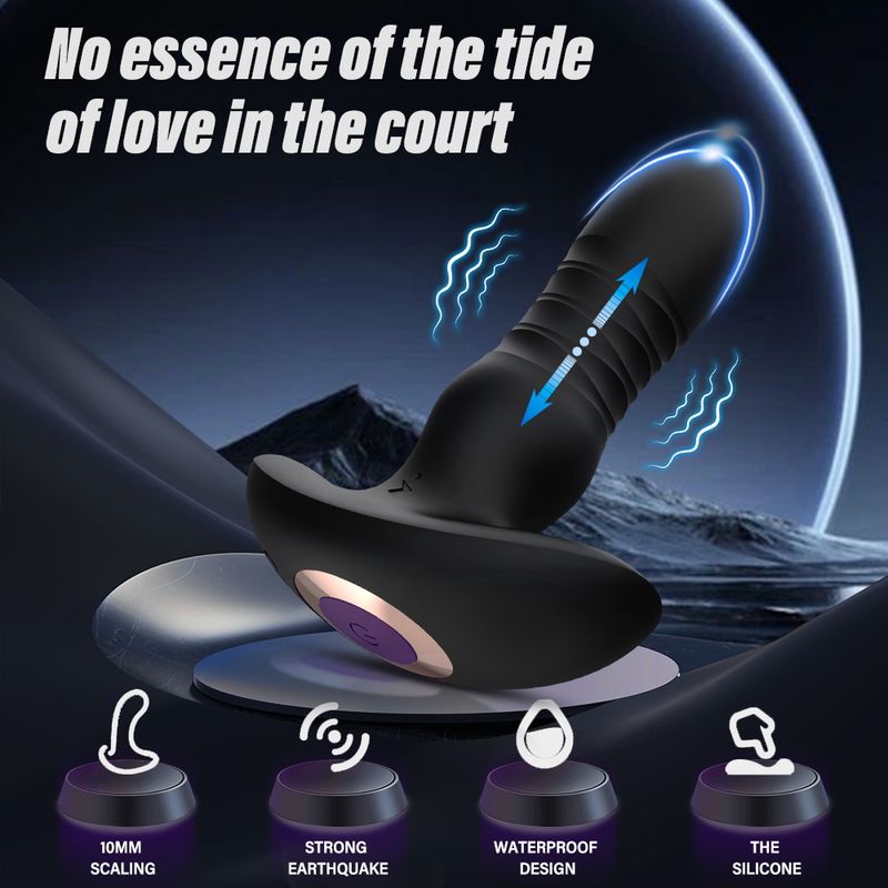 Telescopic Anal Plug With Remote Control_voghion.com